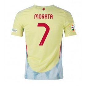 Spanien Alvaro Morata #7 Auswärtstrikot EM 2024 Kurzarm